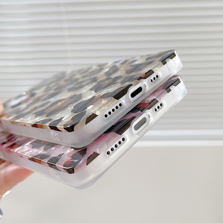 For iPhone 11 Pro Shell Leopard Pattern Soft TPU Straight-Edge Protective Case