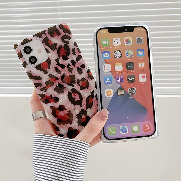 For iPhone 11 Shell Leopard Pattern Soft TPU Straight-Edge Protective Case