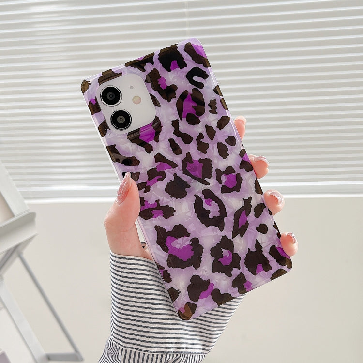 For iPhone 12 / 12 Pro Shell Leopard Pattern Soft TPU Straight-Edge Protective Case