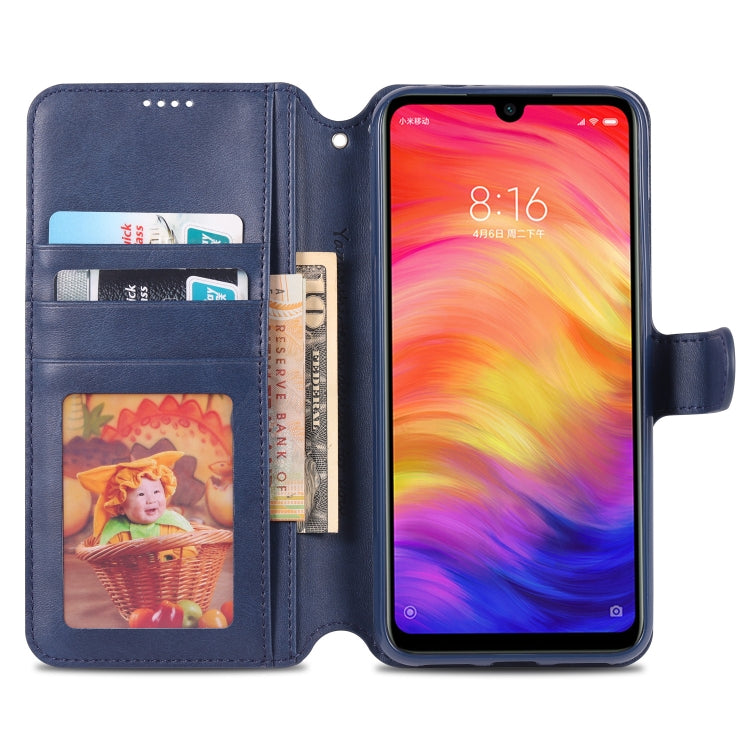 For Xiaomi Redmi Note7 AZNS Calf Texture Magnetic Horizontal Flip PU Leather Case with Holder & Card Slots & Photo Frame