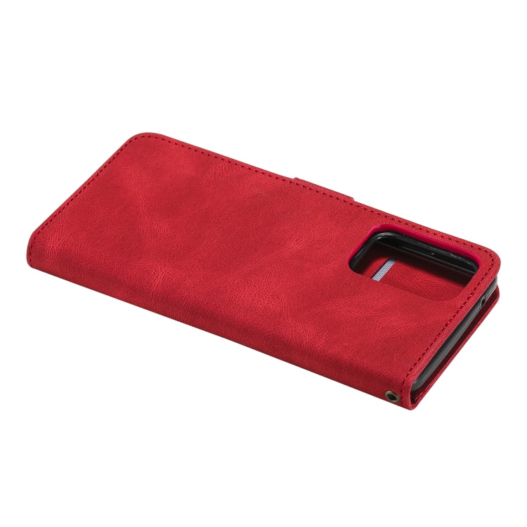 For Xiaomi Redmi Note 10 Pro Max Three-color Stitching Calf Texture Horizontal Flip Leather Case with Holder & Card Slots & Wallet