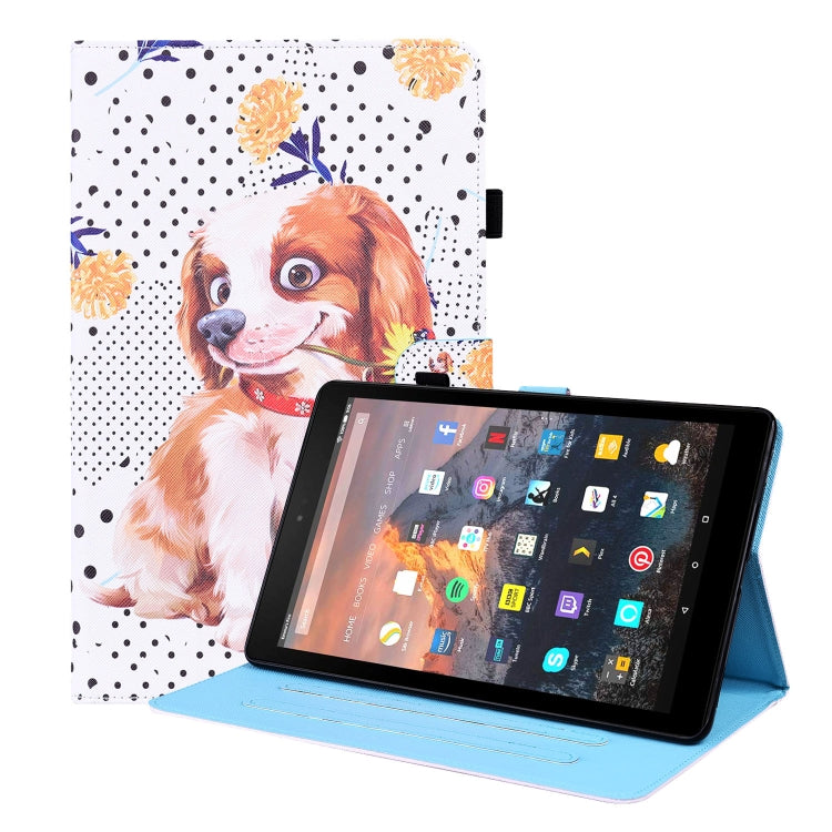 For Amazon Fire HD 8 2015 / 2016 / 2017 / 2018 Animal Pattern Horizontal Flip Leather Case with Holder & Card Slots & Photo Frame & Sleep / Wake-up Function