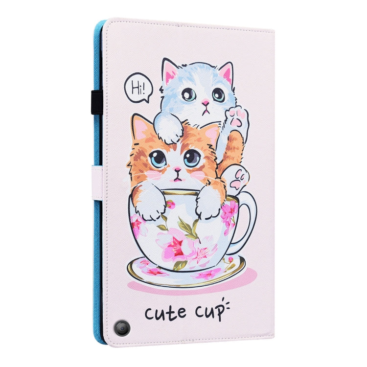 For Amazon Fire HD 8 2020 10th Gen Animal Pattern Horizontal Flip Leather Case with Holder & Card Slots & Photo Frame & Sleep / Wake-up Function
