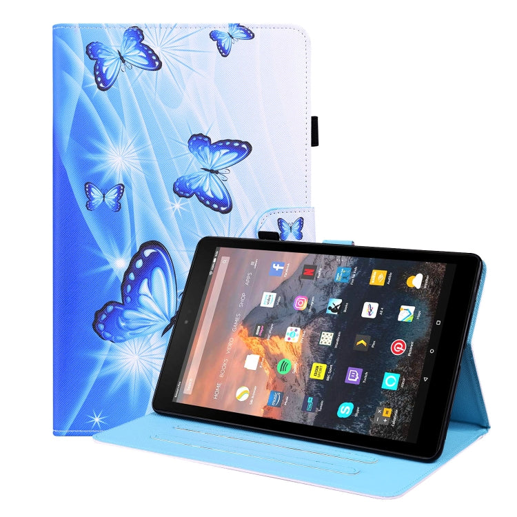 For Amazon Fire HD 10 2019 Animal Pattern Horizontal Flip Leather Case with Holder & Card Slots & Photo Frame & Sleep / Wake-up Function