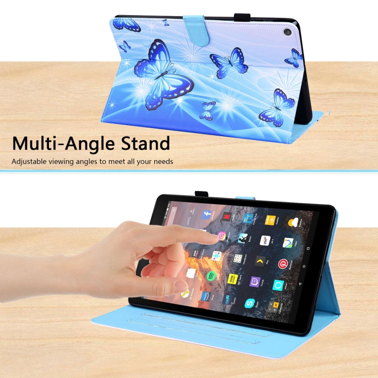 For Amazon Fire HD 10 2019 Animal Pattern Horizontal Flip Leather Case with Holder & Card Slots & Photo Frame & Sleep / Wake-up Function