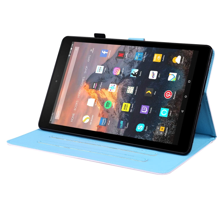For Amazon Fire HD 10 2019 Animal Pattern Horizontal Flip Leather Case with Holder & Card Slots & Photo Frame & Sleep / Wake-up Function