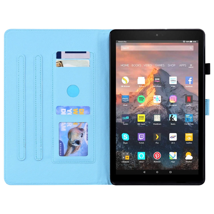 For Amazon Fire HD 10 2019 Animal Pattern Horizontal Flip Leather Case with Holder & Card Slots & Photo Frame & Sleep / Wake-up Function