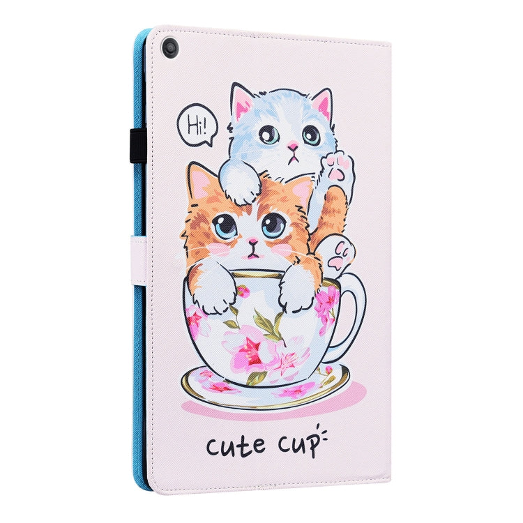 For Amazon Fire HD 10 2019 Animal Pattern Horizontal Flip Leather Case with Holder & Card Slots & Photo Frame & Sleep / Wake-up Function
