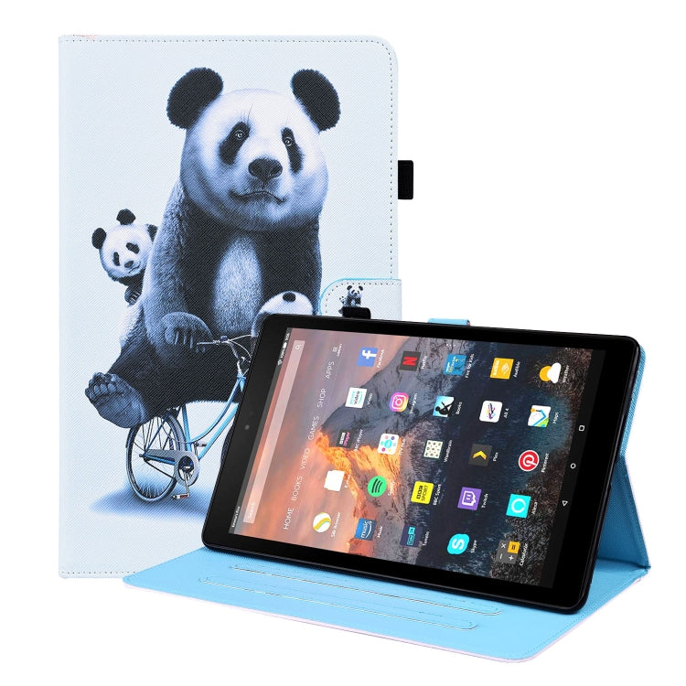For Amazon Fire HD 10 2019 Animal Pattern Horizontal Flip Leather Case with Holder & Card Slots & Photo Frame & Sleep / Wake-up Function