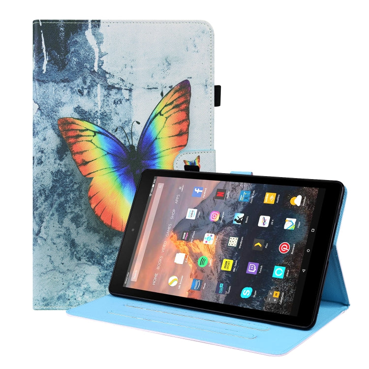 For Amazon Fire HD 10 2019 Animal Pattern Horizontal Flip Leather Case with Holder & Card Slots & Photo Frame & Sleep / Wake-up Function