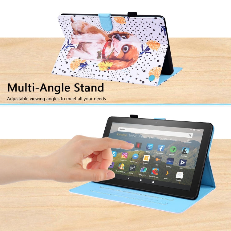 For Amazon Fire HD 10 2021 Animal Pattern Horizontal Flip Leather Case with Holder & Card Slots & Photo Frame & Sleep / Wake-up Function
