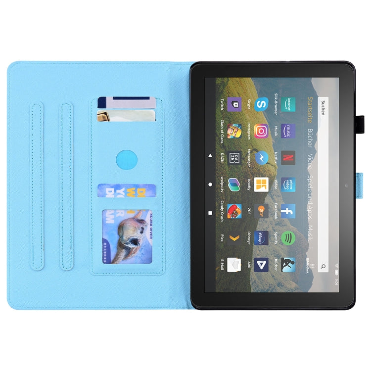 For Amazon Fire HD 10 2021 Animal Pattern Horizontal Flip Leather Case with Holder & Card Slots & Photo Frame & Sleep / Wake-up Function