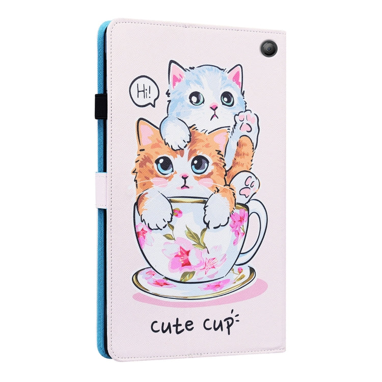 For Amazon Fire HD 10 2021 Animal Pattern Horizontal Flip Leather Case with Holder & Card Slots & Photo Frame & Sleep / Wake-up Function