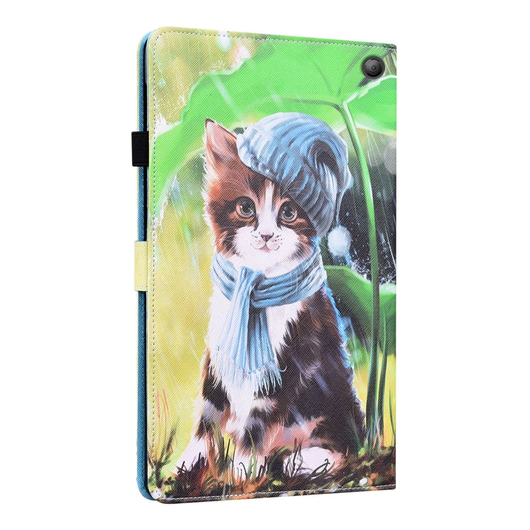 For Amazon Fire HD 10 2021 Animal Pattern Horizontal Flip Leather Case with Holder & Card Slots & Photo Frame & Sleep / Wake-up Function