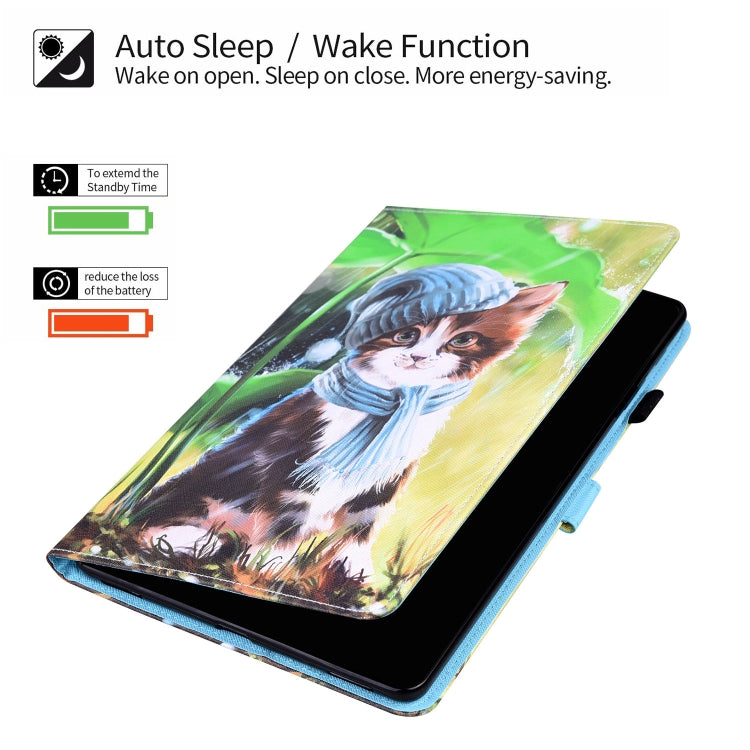 For Amazon Fire HD 10 2021 Animal Pattern Horizontal Flip Leather Case with Holder & Card Slots & Photo Frame & Sleep / Wake-up Function