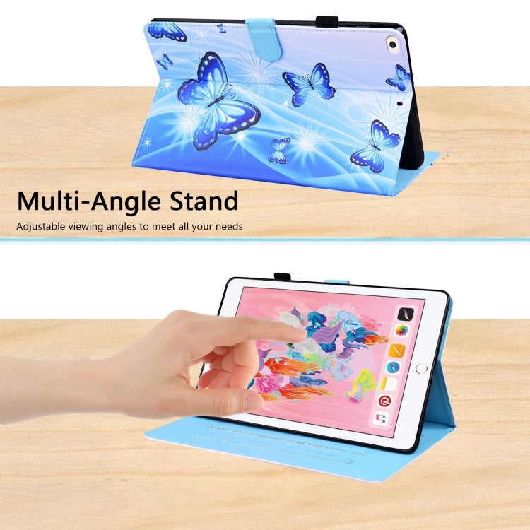 Animal Pattern Horizontal Flip Leather Case with Holder & Card Slots & Photo Frame & Sleep / Wake-up Function For iPad 9.7 2018 / 2017