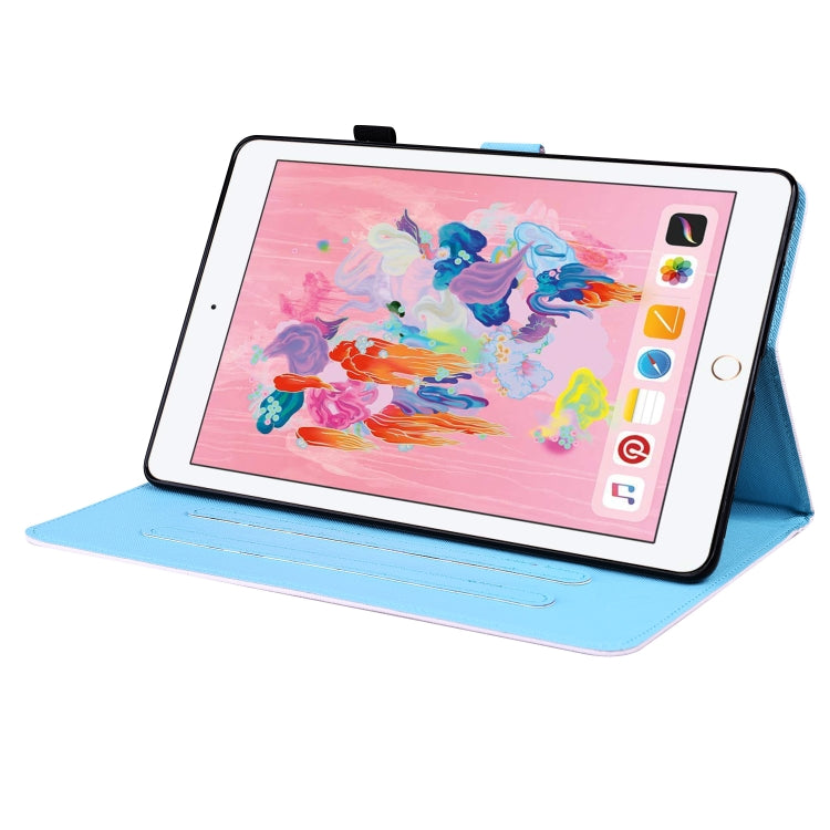 Animal Pattern Horizontal Flip Leather Case with Holder & Card Slots & Photo Frame & Sleep / Wake-up Function For iPad 9.7 2018 / 2017