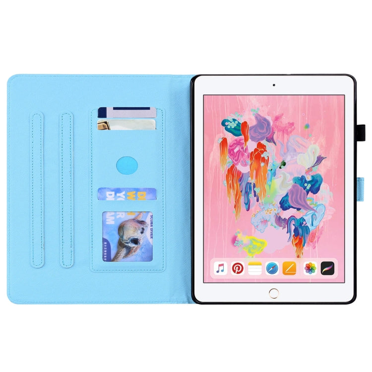 Animal Pattern Horizontal Flip Leather Case with Holder & Card Slots & Photo Frame & Sleep / Wake-up Function For iPad 9.7 2018 / 2017
