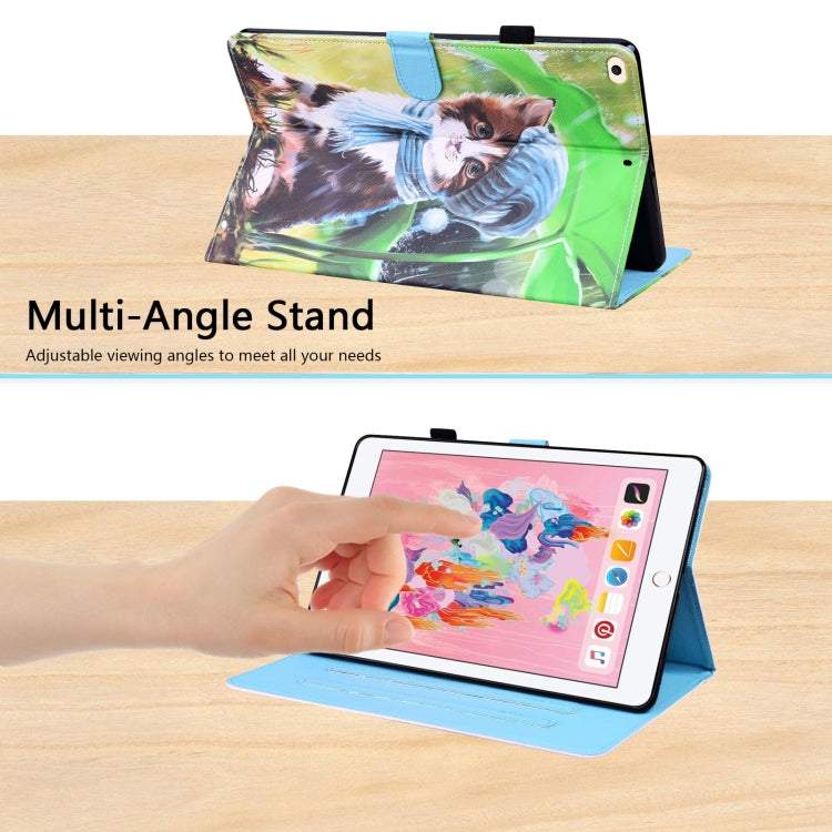 Animal Pattern Horizontal Flip Leather Case with Holder & Card Slots & Photo Frame & Sleep / Wake-up Function For iPad 9.7 2018 / 2017