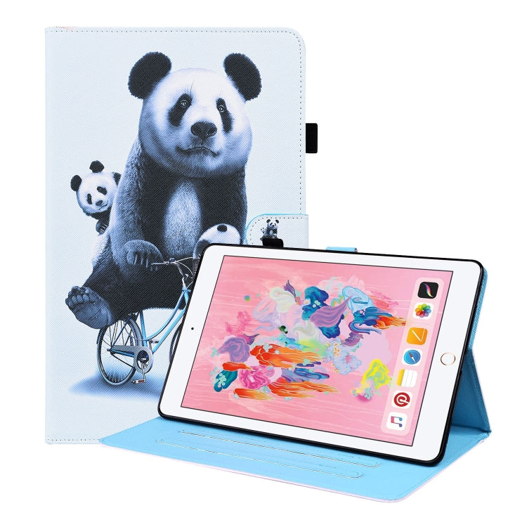 Animal Pattern Horizontal Flip Leather Case with Holder & Card Slots & Photo Frame & Sleep / Wake-up Function For iPad 9.7 2018 / 2017