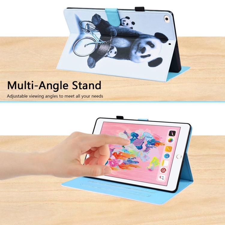 Animal Pattern Horizontal Flip Leather Case with Holder & Card Slots & Photo Frame & Sleep / Wake-up Function For iPad 9.7 2018 / 2017