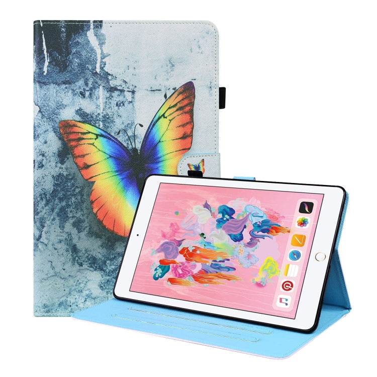 Animal Pattern Horizontal Flip Leather Case with Holder & Card Slots & Photo Frame & Sleep / Wake-up Function For iPad 9.7 2018 / 2017
