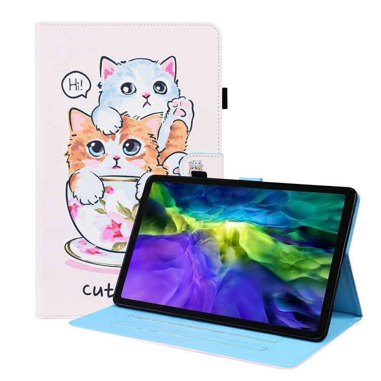 For iPad Pro 11 2022 / 2021 / 2020 / Air 2020 10.9Animal Pattern Horizontal Flip Leather Tablet Case with Holder & Card Slots & Photo Frame & Sleep / Wake-up Function