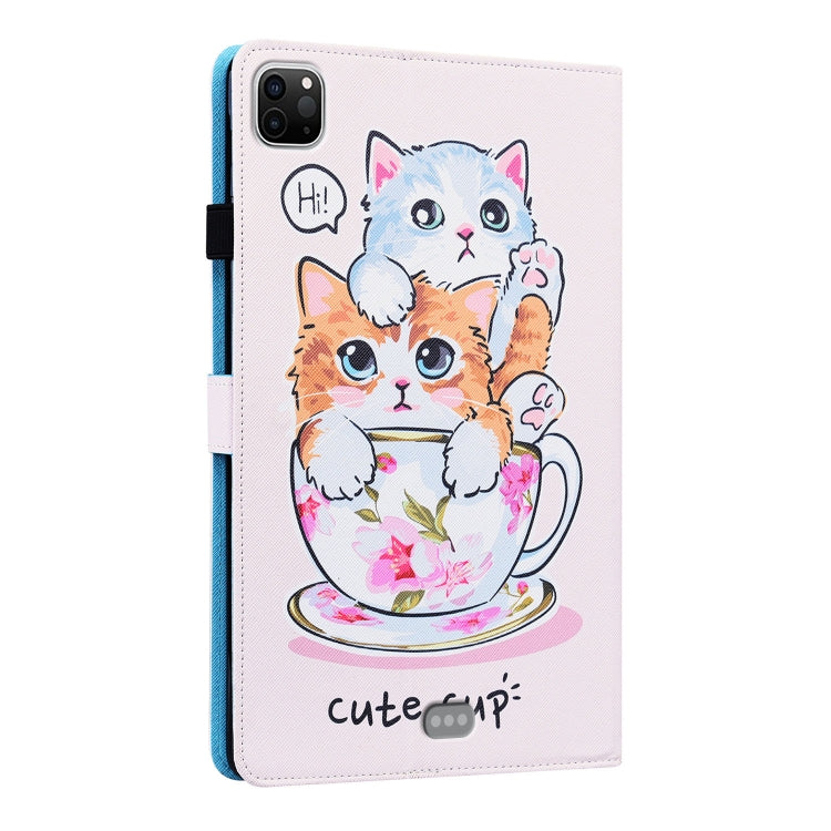For iPad Pro 11 2022 / 2021 / 2020 / Air 2020 10.9Animal Pattern Horizontal Flip Leather Tablet Case with Holder & Card Slots & Photo Frame & Sleep / Wake-up Function