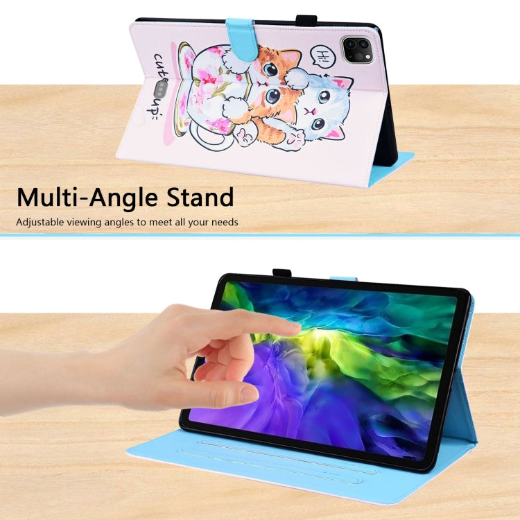 For iPad Pro 11 2022 / 2021 / 2020 / Air 2020 10.9Animal Pattern Horizontal Flip Leather Tablet Case with Holder & Card Slots & Photo Frame & Sleep / Wake-up Function