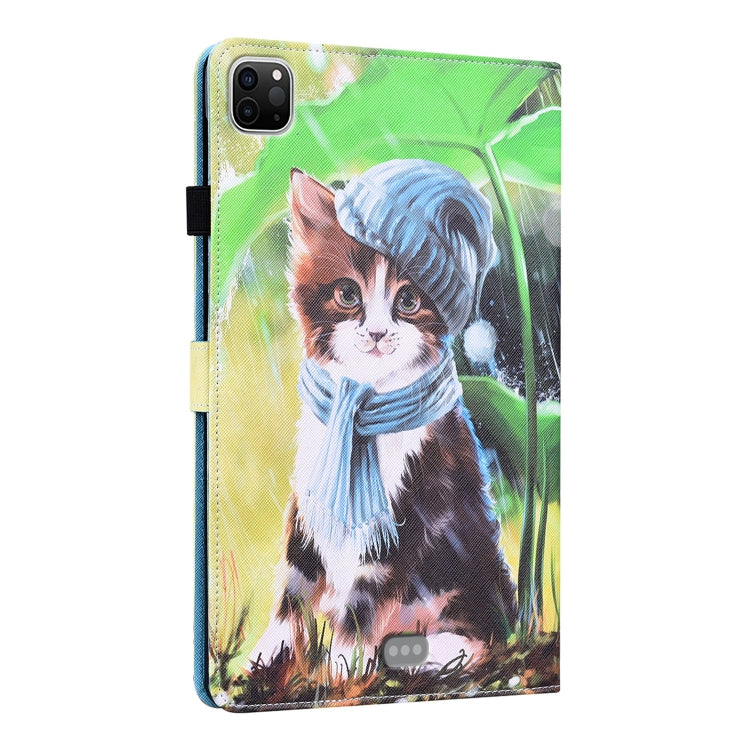 For iPad Pro 11 2022 / 2021 / 2020 / Air 2020 10.9Animal Pattern Horizontal Flip Leather Tablet Case with Holder & Card Slots & Photo Frame & Sleep / Wake-up Function