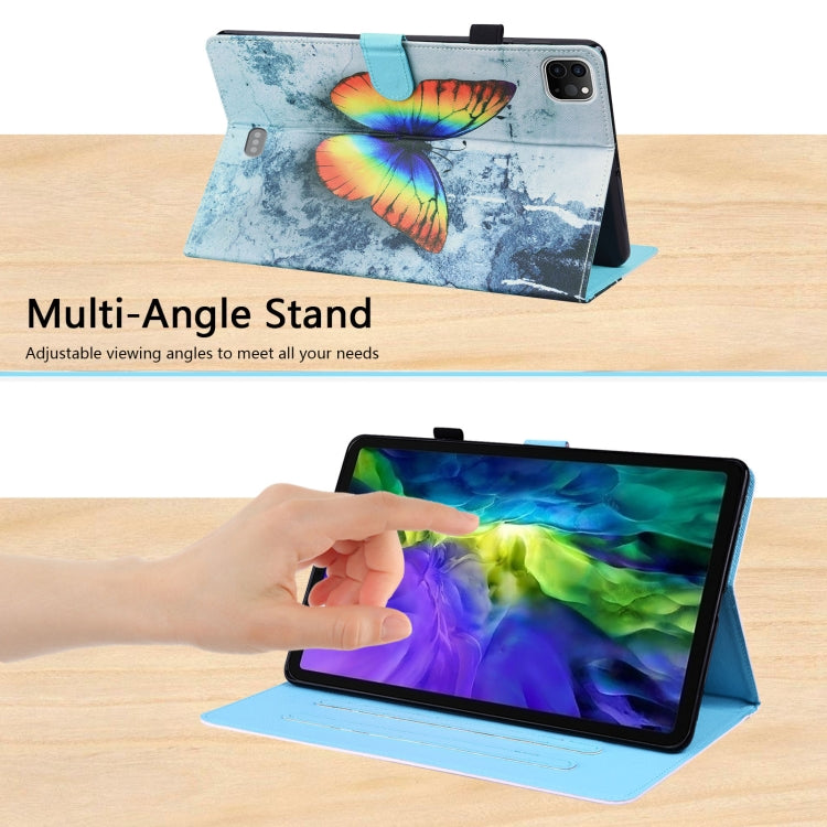 For iPad Pro 11 2022 / 2021 / 2020 / Air 2020 10.9Animal Pattern Horizontal Flip Leather Tablet Case with Holder & Card Slots & Photo Frame & Sleep / Wake-up Function