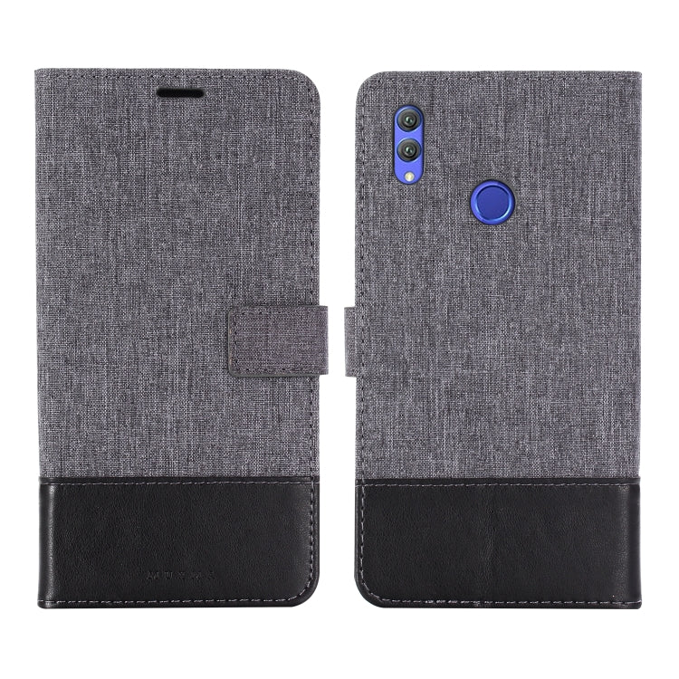 For Huawei Honor Note 10 MUXMA MX102 Horizontal Flip Canvas Leather Case with Stand & Card Slot & Wallet Function