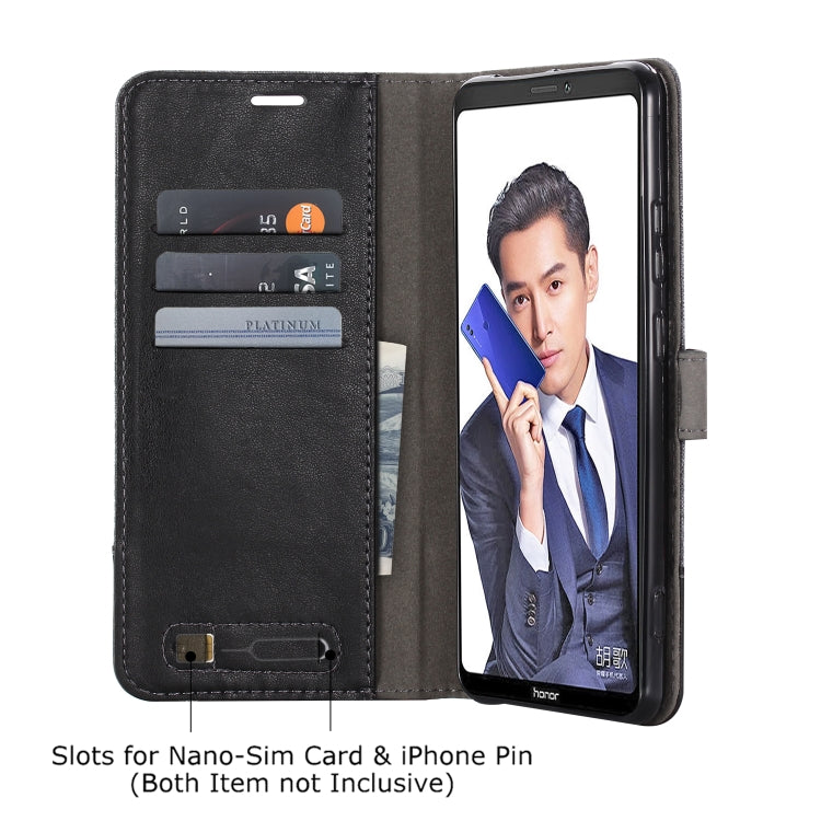 For Huawei Honor Note 10 MUXMA MX102 Horizontal Flip Canvas Leather Case with Stand & Card Slot & Wallet Function