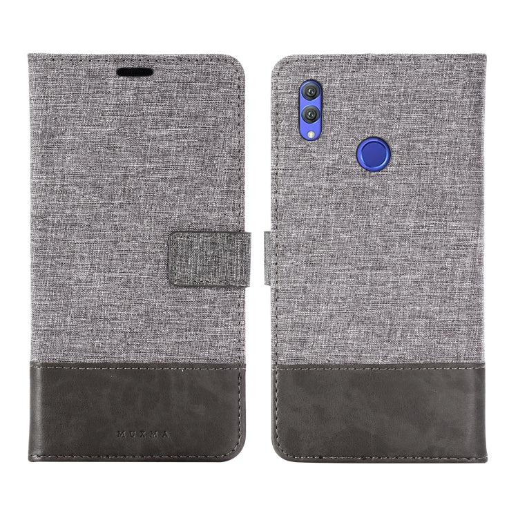 For Huawei Honor Note 10 MUXMA MX102 Horizontal Flip Canvas Leather Case with Stand & Card Slot & Wallet Function