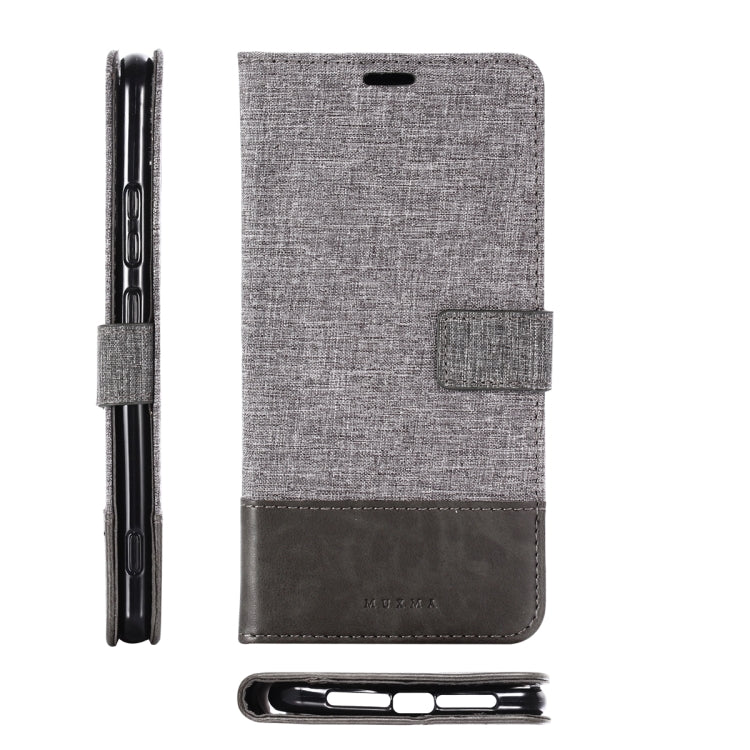 For Huawei Honor Note 10 MUXMA MX102 Horizontal Flip Canvas Leather Case with Stand & Card Slot & Wallet Function