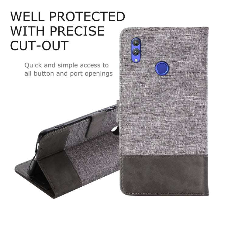 For Huawei Honor Note 10 MUXMA MX102 Horizontal Flip Canvas Leather Case with Stand & Card Slot & Wallet Function
