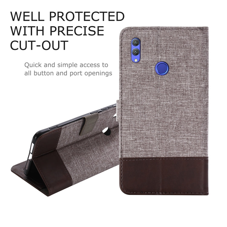 For Huawei Honor Note 10 MUXMA MX102 Horizontal Flip Canvas Leather Case with Stand & Card Slot & Wallet Function