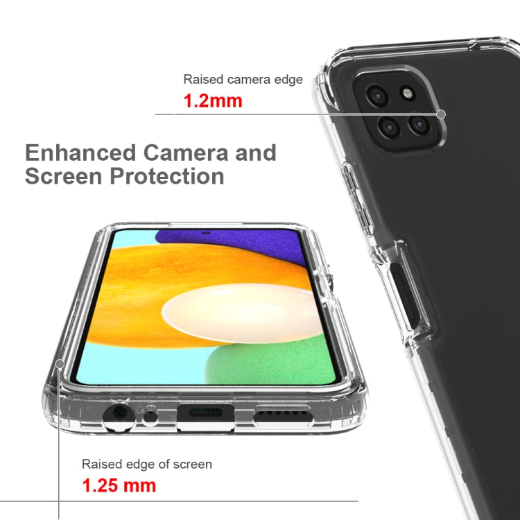 For Samsung Galaxy A22 5G Shockproof Highly Transparent PC+TPU Protective Case