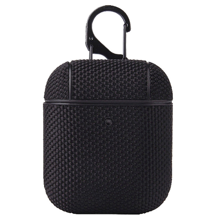 Business Cloth Earphone Protective Case with Hook For AirPods 1 / 2