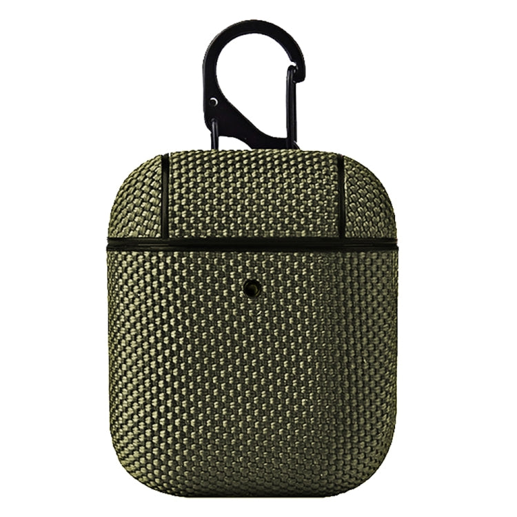 Business Cloth Earphone Protective Case with Hook For AirPods 1 / 2