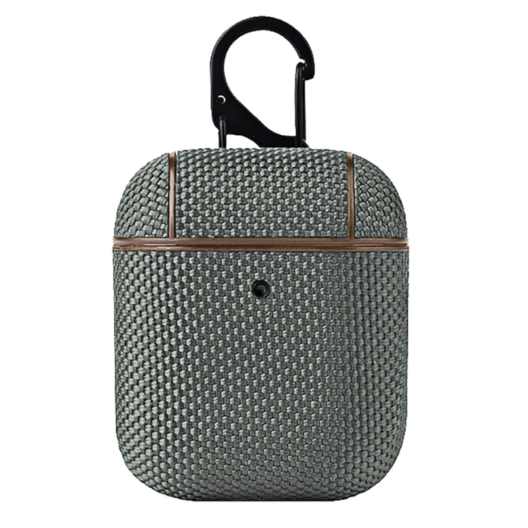 Business Cloth Earphone Protective Case with Hook For AirPods 1 / 2