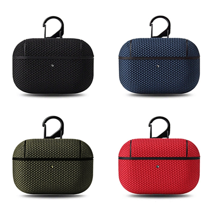 Business Cloth Earphone Protective Case with Hook For AirPods Pro