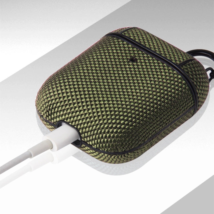 Business Cloth Earphone Protective Case with Hook For AirPods Pro