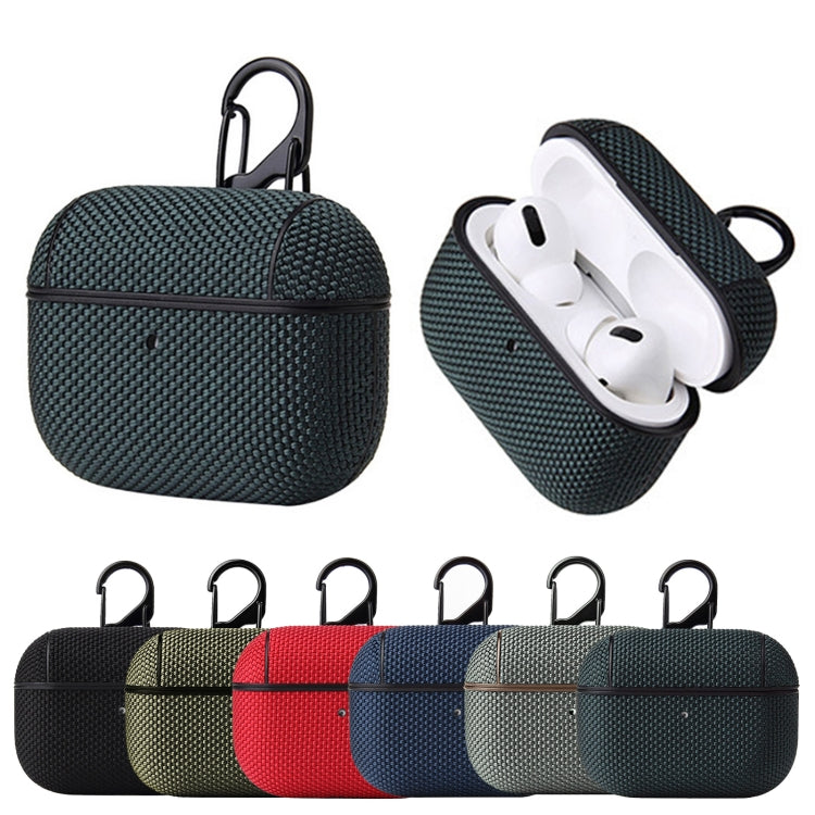Business Cloth Earphone Protective Case with Hook For AirPods Pro