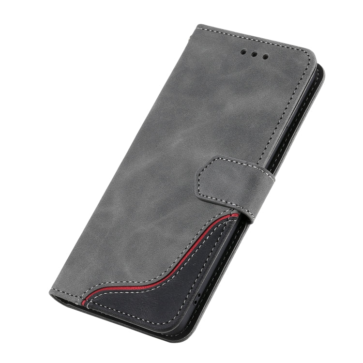 For Samsung Galaxy S10 Plus Three-color Stitching Calf Texture Horizontal Flip Leather Case with Holder & Card Slots & Wallet