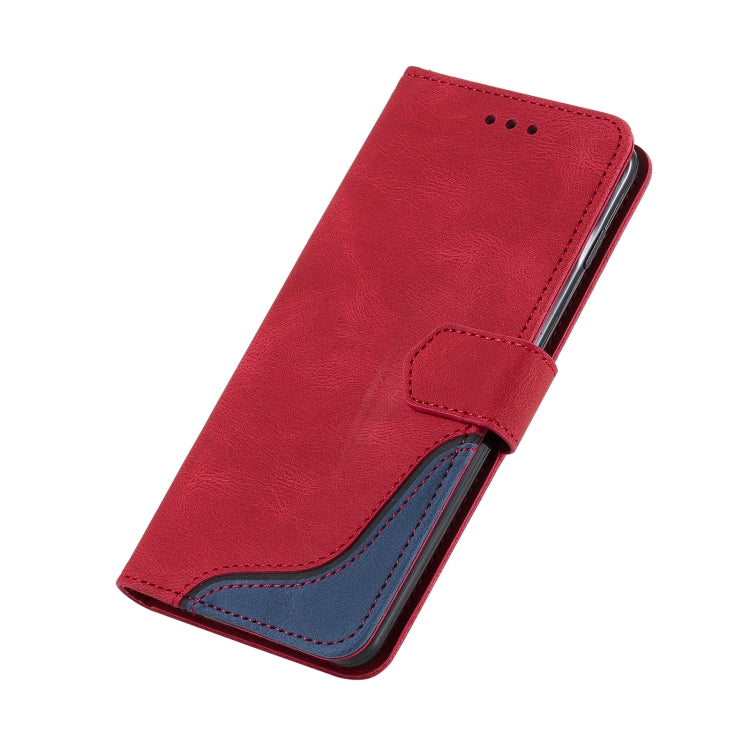 For Samsung Galaxy S10 Plus Three-color Stitching Calf Texture Horizontal Flip Leather Case with Holder & Card Slots & Wallet
