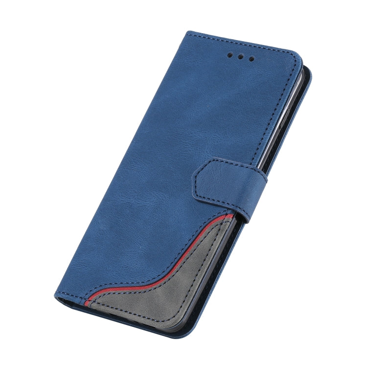 For Samsung Galaxy S10e Three-color Stitching Calf Texture Horizontal Flip Leather Case with Holder & Card Slots & Wallet