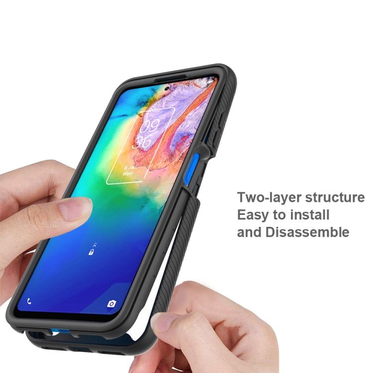 For TCL 20s Starry Sky Solid Color Series Shockproof PC + TPU Case