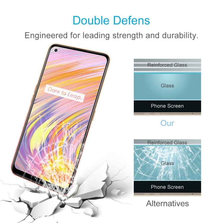 For OPPO Realme V15 5G 10 PCS 0.26mm 9H 2.5D Tempered Glass Film