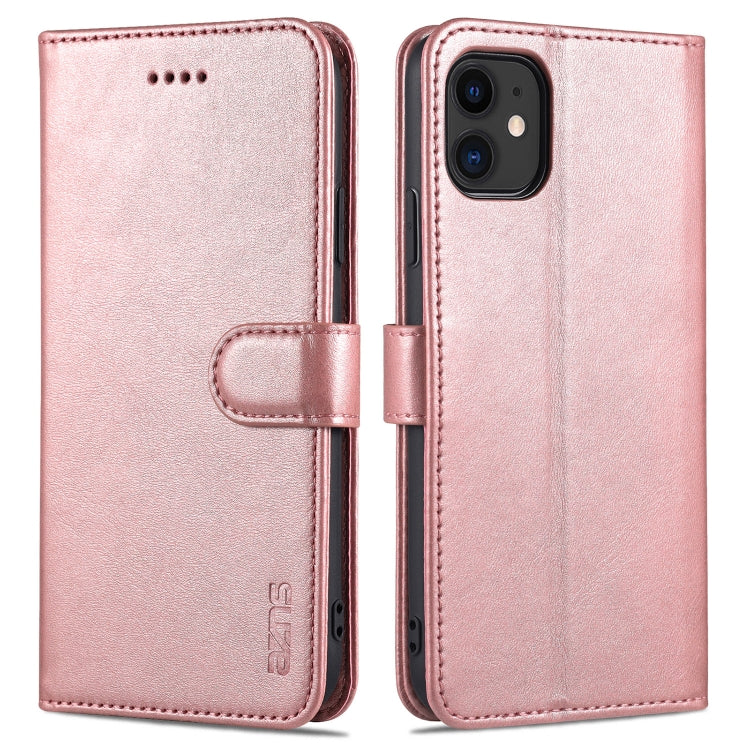 For iPhone 11 AZNS Skin Feel Calf Texture Horizontal Flip Leather Case with Card Slots & Holder & Wallet